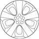 Subaru 28111FJ090 Aluminium Disc Wheel