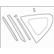 Subaru 65209FJ000 Window Glass Assembly Rear Quarter RH