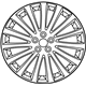 Subaru 28111AJ081 Aluminium Disc Wheel