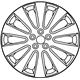 Subaru 28111AJ00A Aluminium Disc Wheel