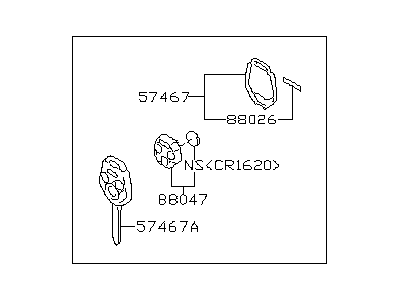 Subaru Forester Car Key - 57497FJ020