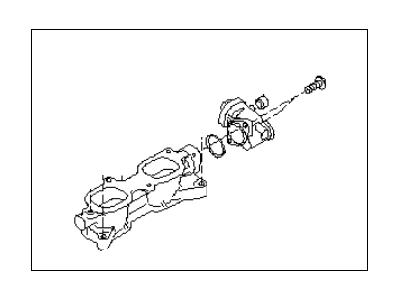 Subaru 14111AA000 Manifold Assembly Intake Control