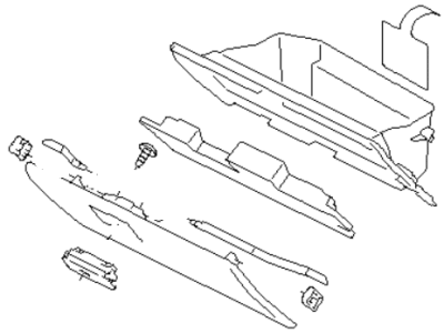 Subaru Crosstrek Glove Box - 66121VA131VH