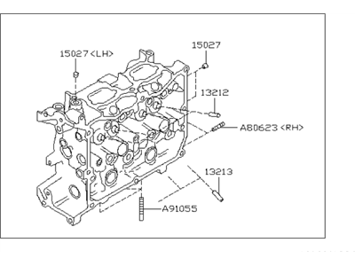 Subaru 11063AB780 Cylinder Head Assembly Left