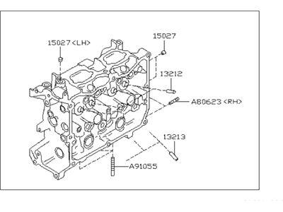 2014 Subaru XV Crosstrek Cylinder Head - 11063AB780