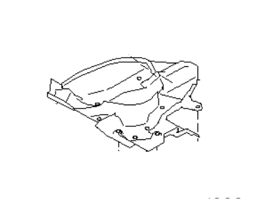 Subaru Crosstrek Fuel Tank Skid Plate - 42045FJ120