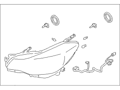 Subaru 84001FJ381 Passenger Side Headlamp Assembly