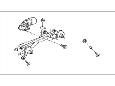 Subaru Impreza Wiper Motor - 86510FJ010