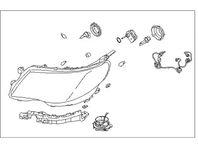 Subaru 84001SC201 Passenger Side Headlamp Assembly