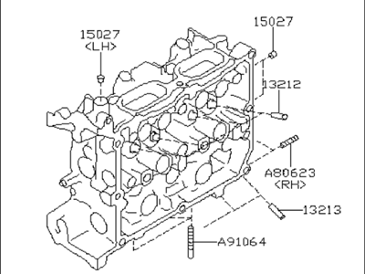 Subaru 11039AC460 Cylinder Head Assembly Right
