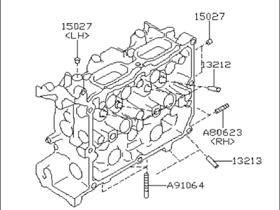 Subaru 11039AC461 Cylinder Head Assembly Right