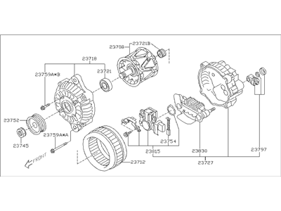 2011 Subaru Forester Alternator - 23700AA700