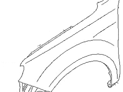 Subaru 57120SC0209P Fender Complete Front RH