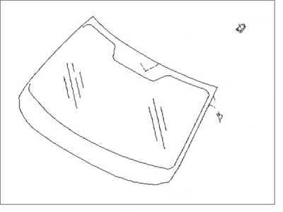 2009 Subaru Forester Windshield - 65009SC160