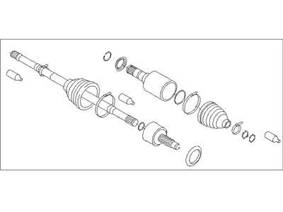 2010 Subaru Forester Axle Shaft - 28321SC001