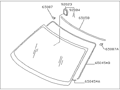 1998 Subaru Forester Windshield - 65009FC000