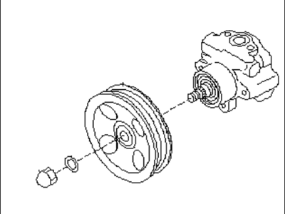 Subaru Power Steering Pump - 34411FC022