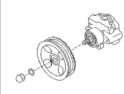 2000 Subaru Forester Power Steering Pump - 34411FC022