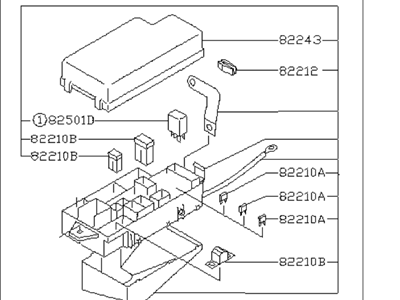 Subaru 82231FC000 Main Fuse Box Assembly