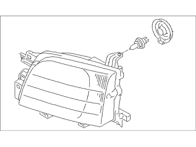 Subaru 84001FC000 Passenger Side Headlamp Assembly