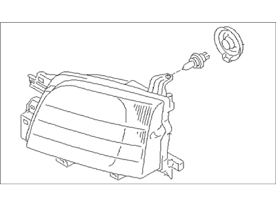 1998 Subaru Forester Headlight - 84001FC000