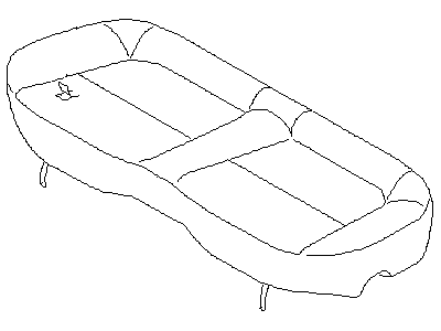 Subaru 64340FC330OE Rear Seat Cushion Cover