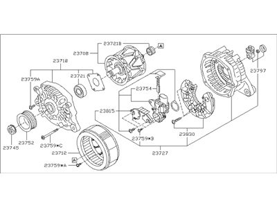 Subaru Alternator - 23700AA751