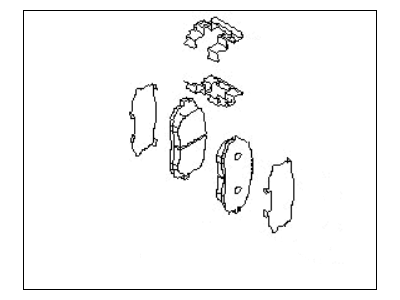 Subaru 26296FJ030 Pad Kit Front Disk Brake