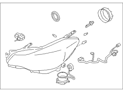 Subaru 84001FJ391 Driver Side Headlamp Assembly