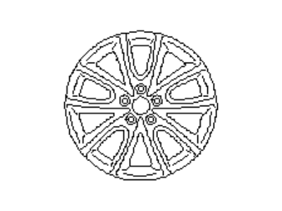 Subaru 28111FJ050 Aluminium Disc Wheel