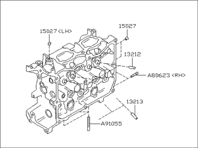 Subaru 11063AB870 Cylinder Head Assembly Left