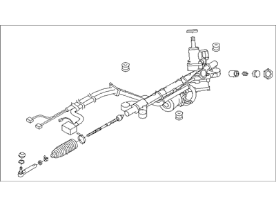 2012 Subaru Impreza Steering Gear Box - 34110FJ010