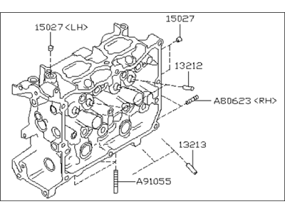 2014 Subaru Impreza Cylinder Head - 11039AC262