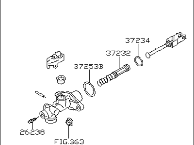 Subaru Clutch Master Cylinder - 37230FJ020