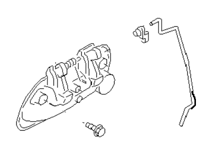 Subaru Baja Door Handle - 61021AE14AVC