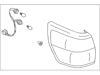 Subaru 84201AE31ALB PB000842 Lamp Assembly Combination Rear