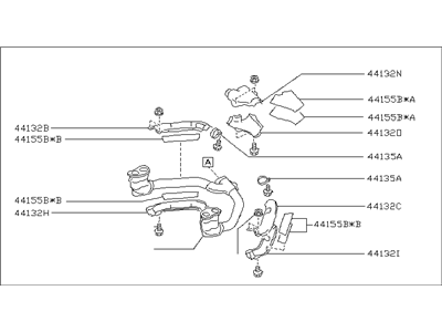 2002 Subaru Outback Exhaust Pipe - 44109AE04A