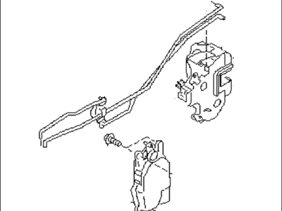 2000 Subaru Outback Rear Passenger Door Handle Latch - 61035AE01A