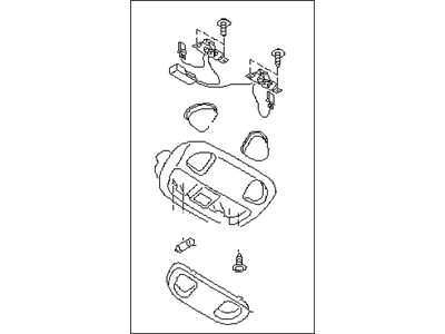 Subaru 84621AE01AGF Lamp Assembly Map SSN