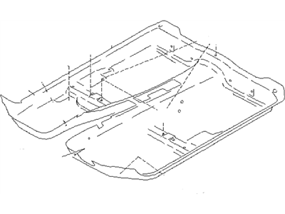 Subaru 95011AE11AOC Mat Floor LHD