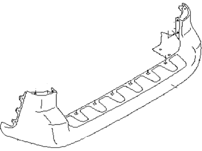 Subaru 57704AE11A OBK Rear Bumper