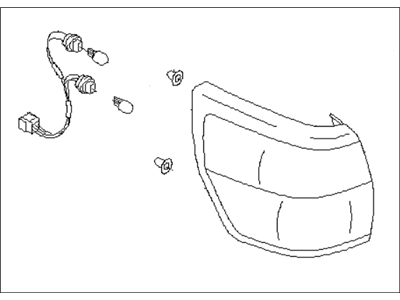 Subaru 84201AE30ALB PB000841 Lamp Assembly Combination Rear