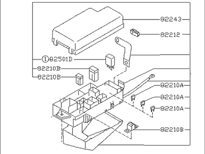 2005 Subaru Baja Relay Block - 82231AE07B