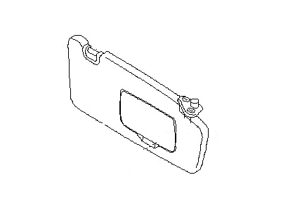 Subaru 92011AG51AOR Right Sun Visor Assembly