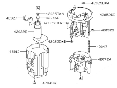 2008 Subaru Tribeca Fuel Pump - 42022XA00A