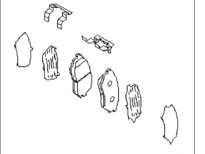 Subaru 26296AE160 Brake Pad Kit