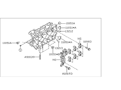 2006 Subaru Tribeca Cylinder Head - 11063AB020