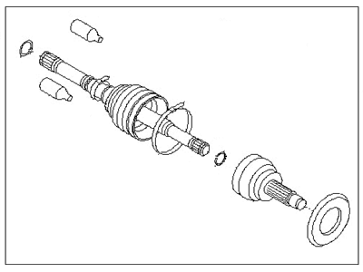 Subaru 28393AG030 Front Outer Cv Joint