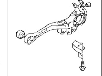 Subaru 20252AG01A Trailing Arm Assembly Rear LH