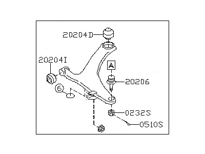 Subaru 20202AG170 TRANSV Link Assembly LH C0U4